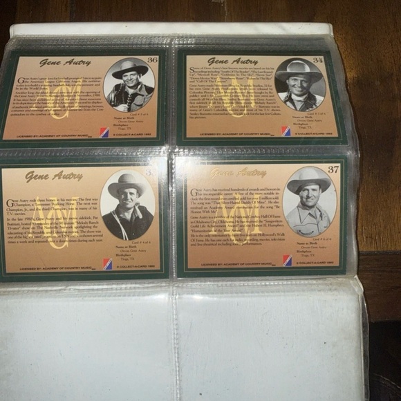 Set of 24 ACM - trading Cards - gene autry, Ernest tub, Roy Acuff - Picture 8 of 14